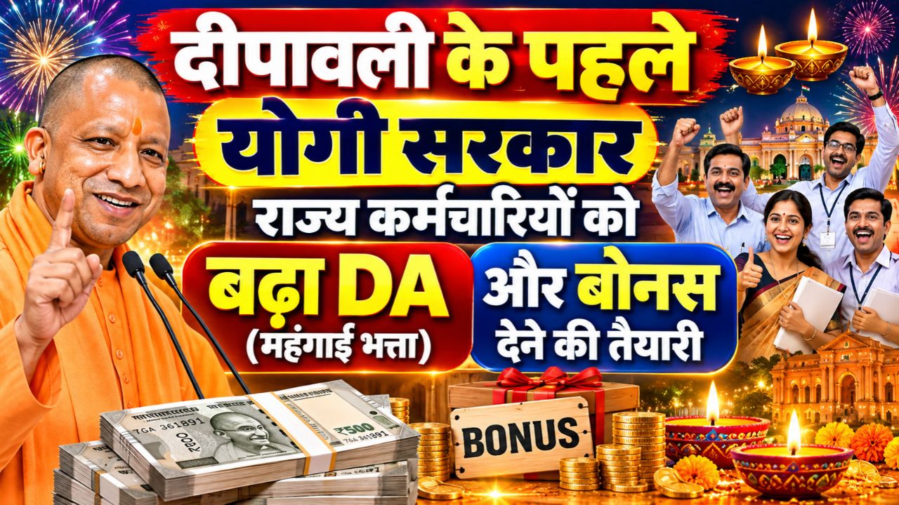 दीपावली के पहले योगी सरकार राज्य कर्मचारियों को बढ़ा डीए